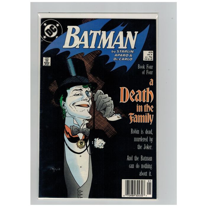 Batman (1940) # 426-429 SET (//NM) A DEATH IN THE FAMILY (265751)  House Of M Comics