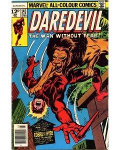 Daredevil (1964) # 143 UK Price (6.0-FN) Cobra, Mr. Hyde