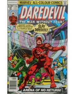 Daredevil (1964) # 154 UK Price (5.0-VGF) Gene Colan cover & art