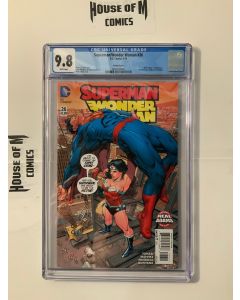 Superman Wonder Woman (2013) #  26 Neal Adams Variant CGC 9.8