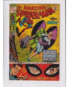 Amazing Spider-Man (1963) #  94 UK Price (6.5-FN+) (2079442) Origin Retold, Beetle