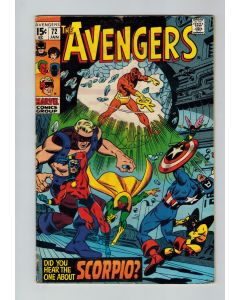 Avengers (1963) #  72 (4.5-VG+) (284824) 1st Appearance Zodiac