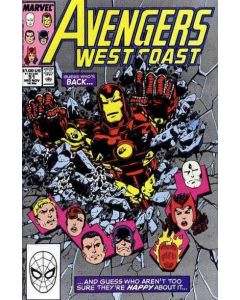 Avengers West Coast (1985) #  51 (8.0-VF) John Byrne, Iron Man joins