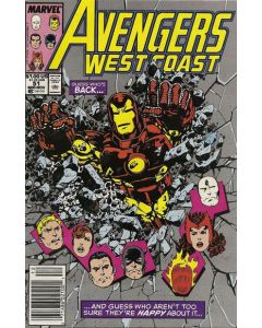 Avengers West Coast (1985) #  51 Mark Jewelers (4.0-VG) John Byrne, Iron Man joins