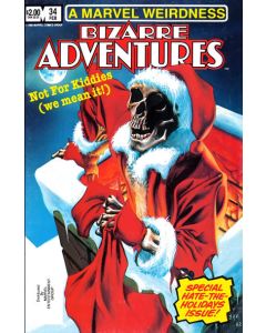 Bizarre Adventures (1981) #  34 (7.0-FVF) X-Mas, Joe Jusko cover, FINAL ISSUE