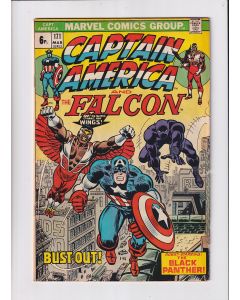 Captain America (1968) # 171 UK Price (5.0-VGF) (1965739) Black Panther, Falcon gets his wings