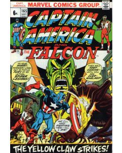 Captain America (1968) # 165 UK Price (5.0-VGF) Yellow Claw