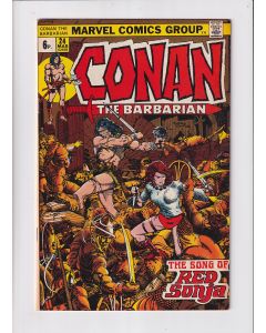 Conan the Barbarian (1970) #  24 UK Price (7.0-FVF) (2045218) 1st (Full) Red Sonja