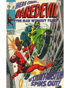 Daredevil (1964) #  58 (5.0-VGF) 1st Stunt Maters