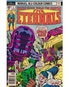 Eternals (1976) #   7 UK Price (6.0-FN) Price tag residue on cover