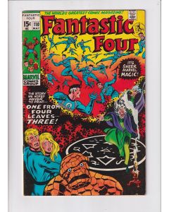 Fantastic Four (1961) # 110 (4.0-VG) (1981500) 1st Agatha Harkness over