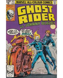 Ghost Rider (1973) #  43 UK (6.0-FN) vs. Johnny Blaze