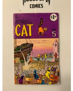 Adventures of Fat Freddy's Cat (1977) #   5 SIGNED & Sketch (5.0-VGF) (2016997)