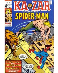 Ka-Zar (1970) #   3 (4.0-VG) Spider-Man, Daredevil