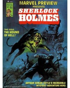 Marvel Preview (1975) #   5 Waterstains (4.0-VG) Magazine presents Sherlock Holmes