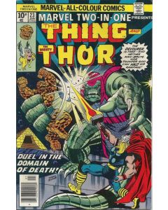 Marvel Two-In-One (1974) #  23 UK Price (6.0-FN) Thing, Thor