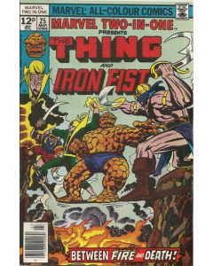 Marvel Two-In-One (1974) #  25 UK Price (4.0-VG) Iron Fist, Alicia Masters