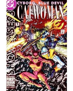 Showcase '93 (1993) #   1 (8.0-VF) Catwoman, Cyborg, Blue Devil, Art Adams cover