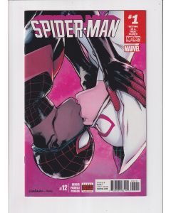 Spider-Man (2016) #  12 (9.0-VFNM) (2071095) Miles Morales kisses Spider-Gwen