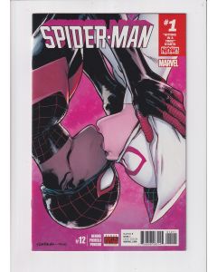 Spider-Man (2016) #  12 (9.0-VFNM) (487580) Miles Morales kisses Spider-Gwen