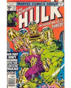 Incredible Hulk (1962) # 213 (3.0-GVG) The Quintronic Man
