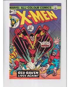 Uncanny X-Men (1963) #  92 UK Price (7.5-VF-) (274630) Red Raven