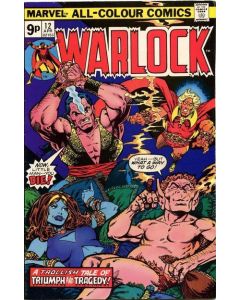 Warlock (1972) #  12 UK Price (5.0-VGF) Upper Staple Centerfold Detached