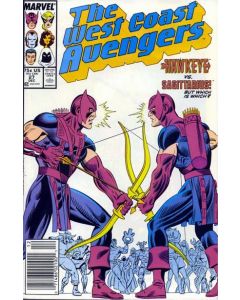 Avengers West Coast (1985) #  27 Newsstand (7.0-FVF) Hawkeye vs. Sagittarius