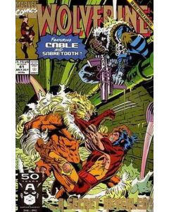 Wolverine (1988) #  41 (8.0-VF) Cable, Sabretooth